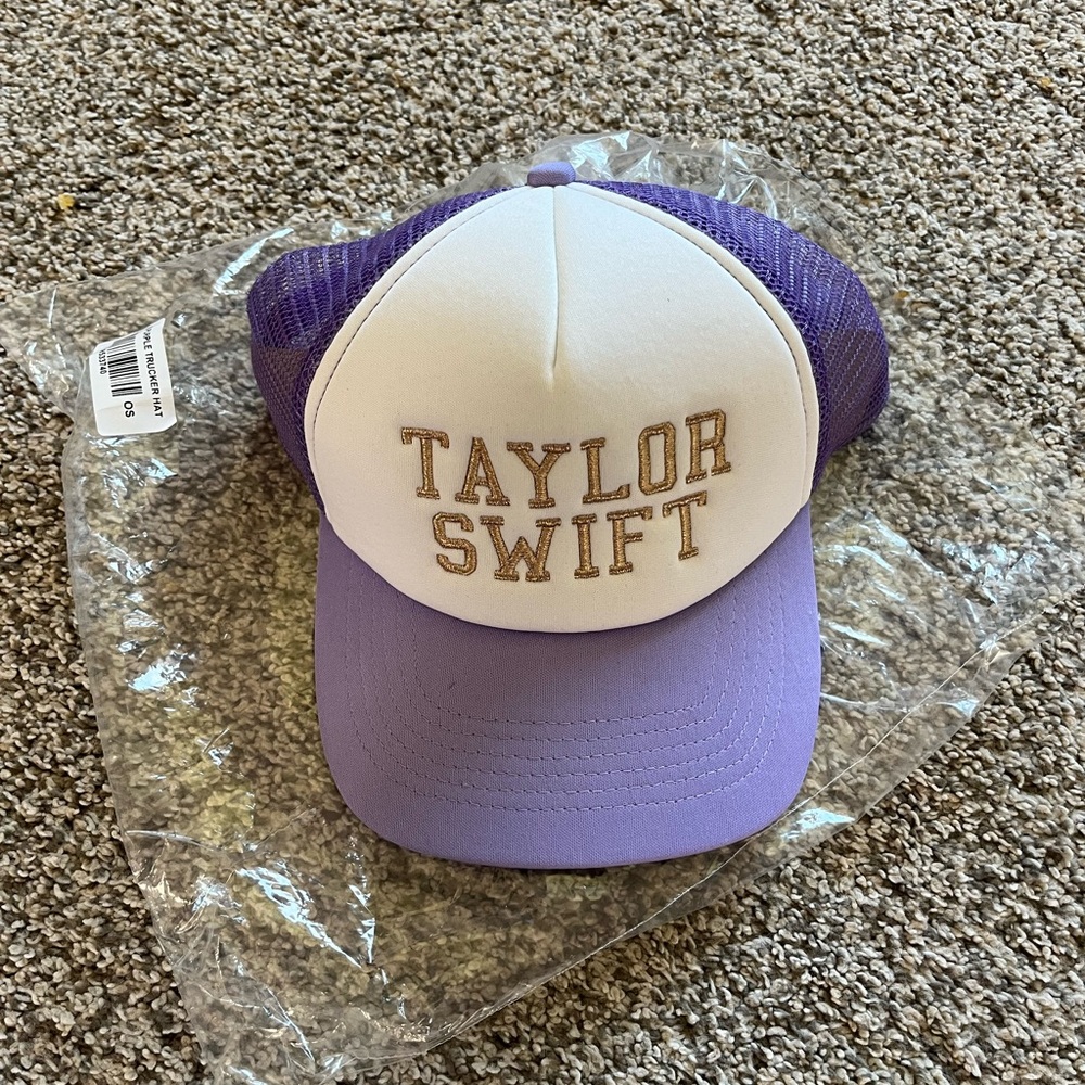 Taylor Swift Purple and White Trucker Hat